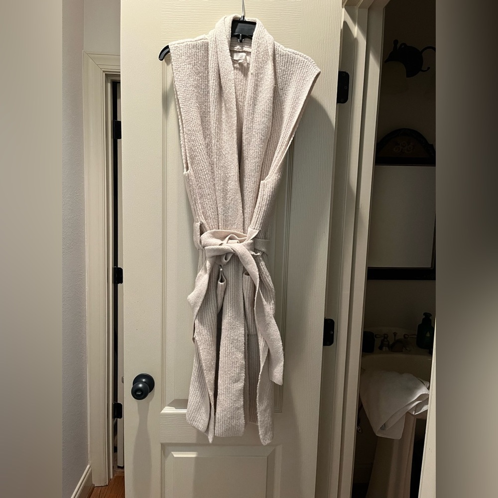 Loft oversized sleeveless cardigan sweater